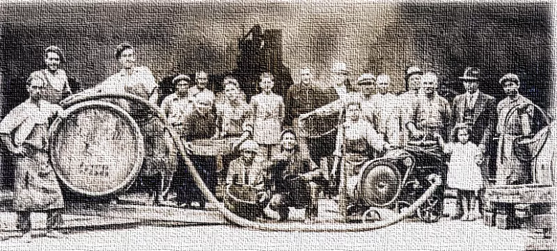 Arbeiter bei Resta - um 1920