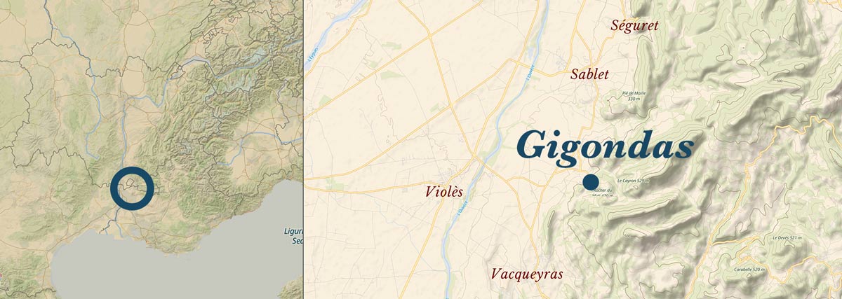 Gigondas liegt in der [[lex || Provence]]. Viele verbringen ihre Ferien hier und geniessen den Wein, die Wärme, die Küche der Provence.