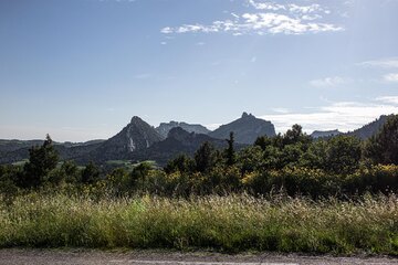 Die Weinberge von Beaumes de Venise liegen ein wenig verborgen Richtung Malaucene