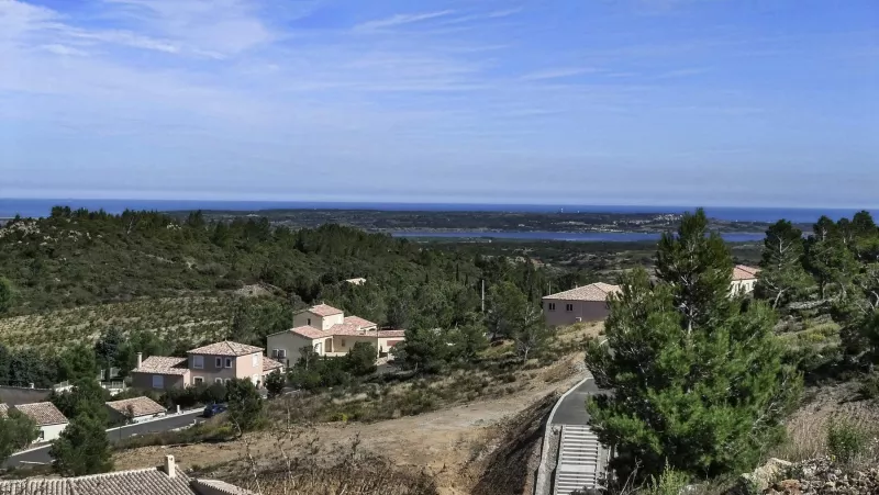 Bourboulenc wird im Languedoc und Roussillon mit Meeresblick angebaut