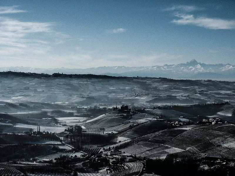 Das Piemont liegt in einer schönen, aber kalten Region: ideal für Wein