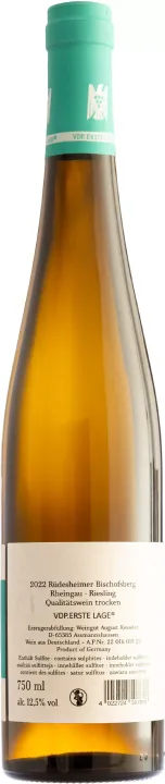Riesling Rüdesheimer Bischofsberg 2022